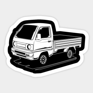 Jdm carry legend classic white print Sticker